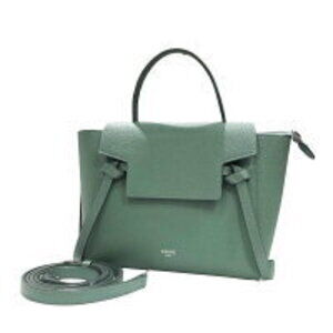Celine Belt Bag Blue Green Calfskin Shoulder HO